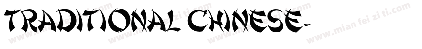 Traditional Chinese字体转换